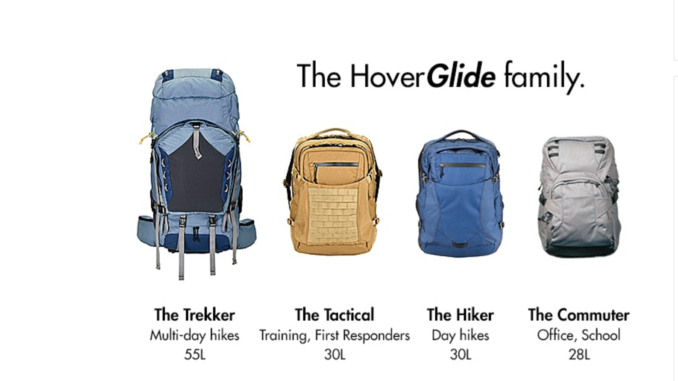 Schwebender Rucksack